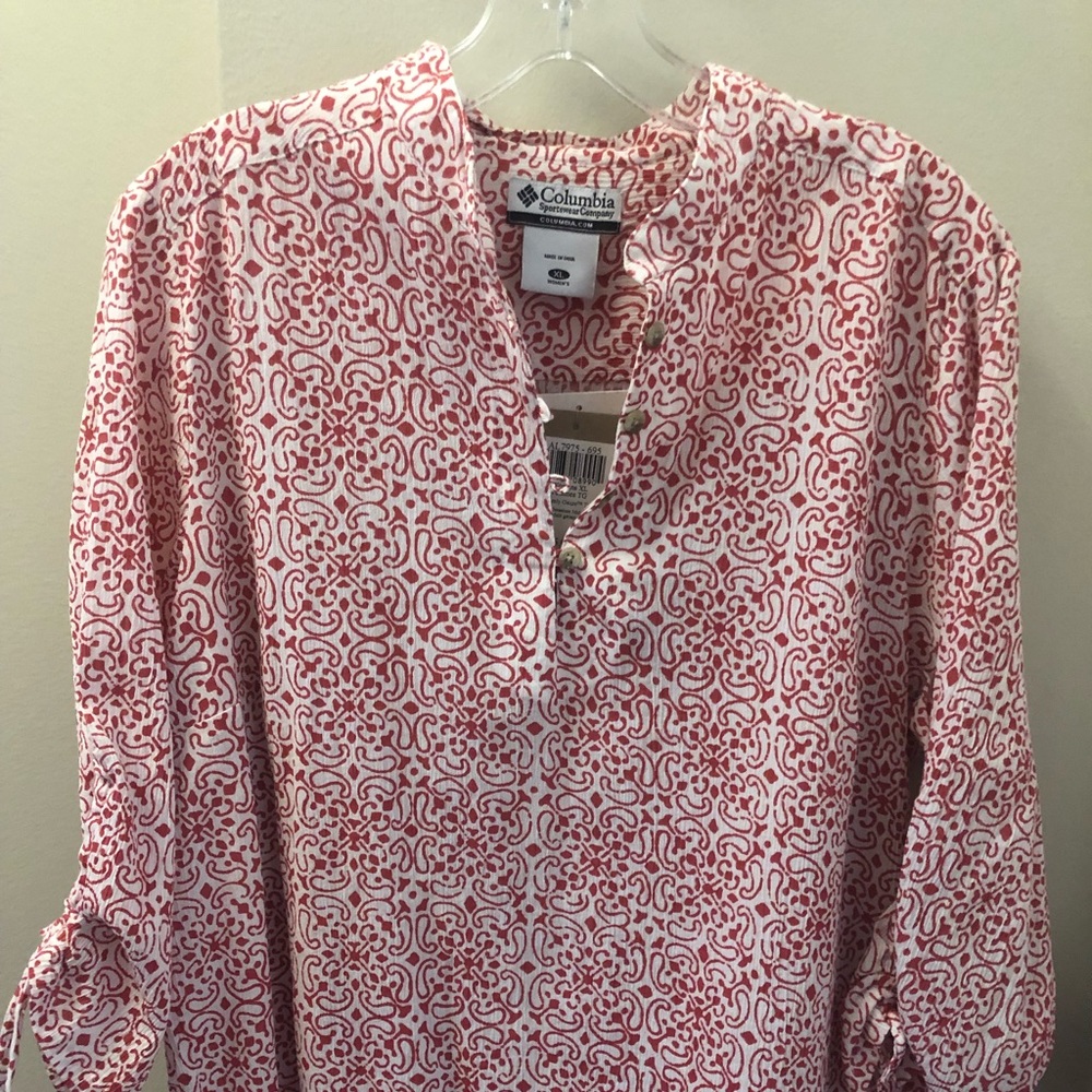 Columbia athletic gauze top